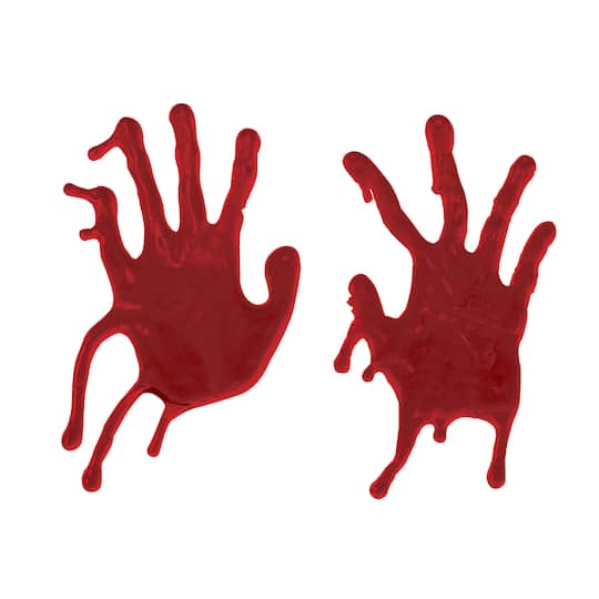 Michaels, Bloody Hands Gel Cling Set by Ashland® – Category: Halloween Wall Decor